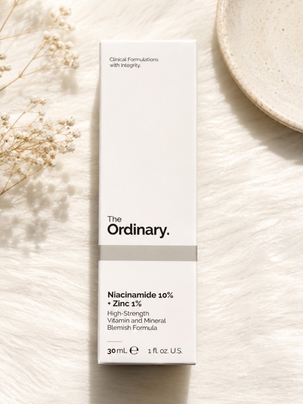 The Ordinary Niacinamide 10% + Zinc 1% Serum 30ml | Oil Control Acne Pores Brigh